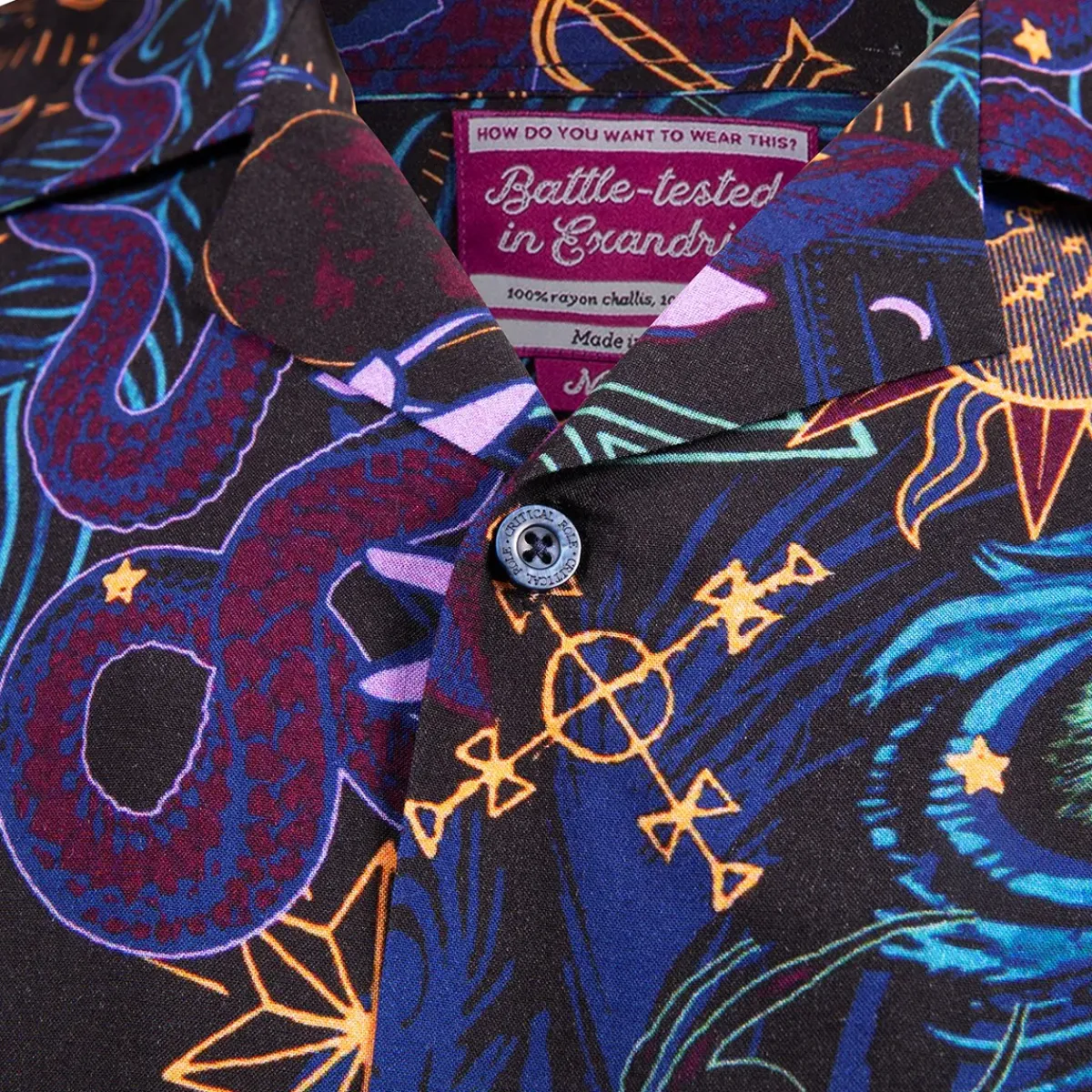 Critical Role Beauty of Exandria: Creation - Mollymauk Tealeaf Camp Shirt