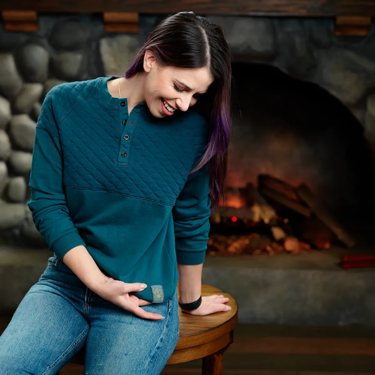 Critical Role Beauty of Exandria: The Wildes - Fjord Stone Henley Long Sleeve Shirt