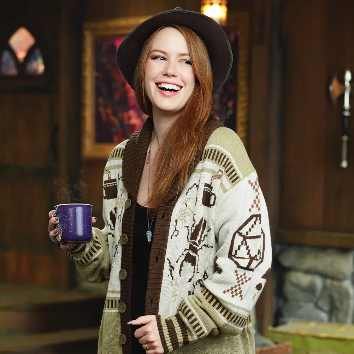Critical Role Beauty of Exandria: The Wildes - Caduceus Clay Cardigan Sweater