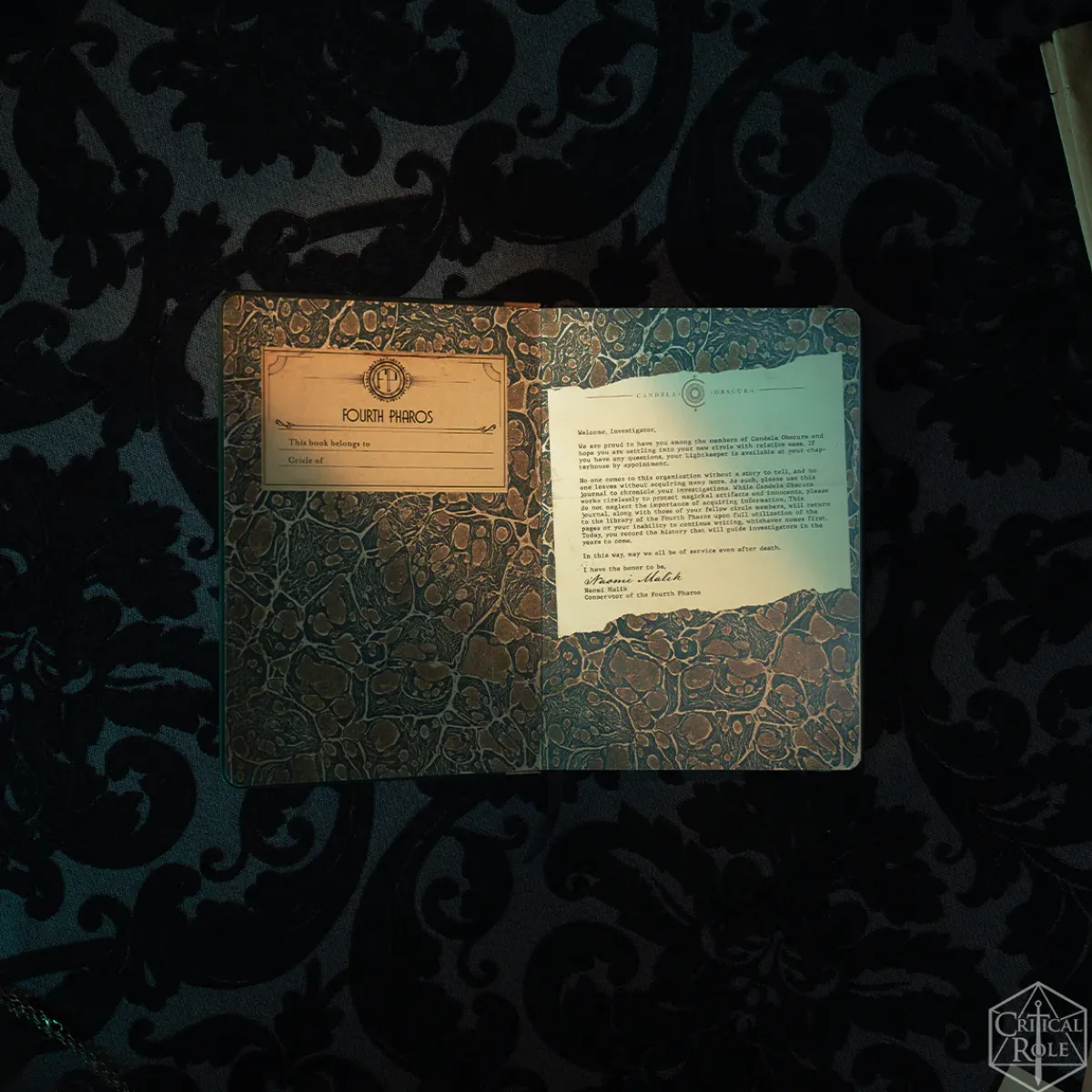 Critical Role Candela Obscura Investigator’s Journal