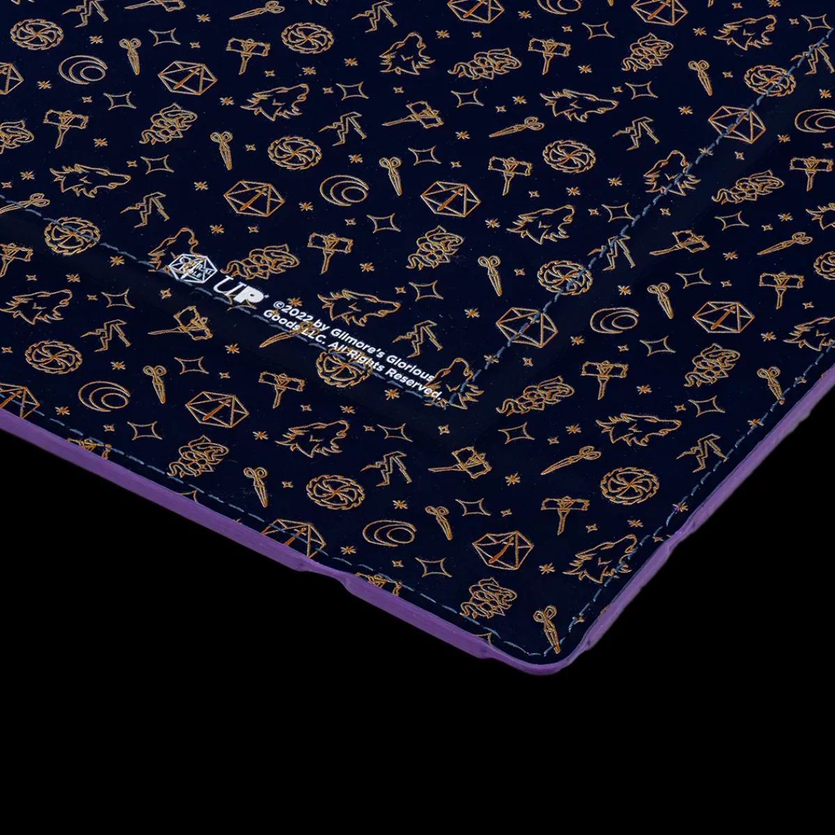 Critical Role Bells Hells Pattern Printed Leatherette Folding Dice Tray