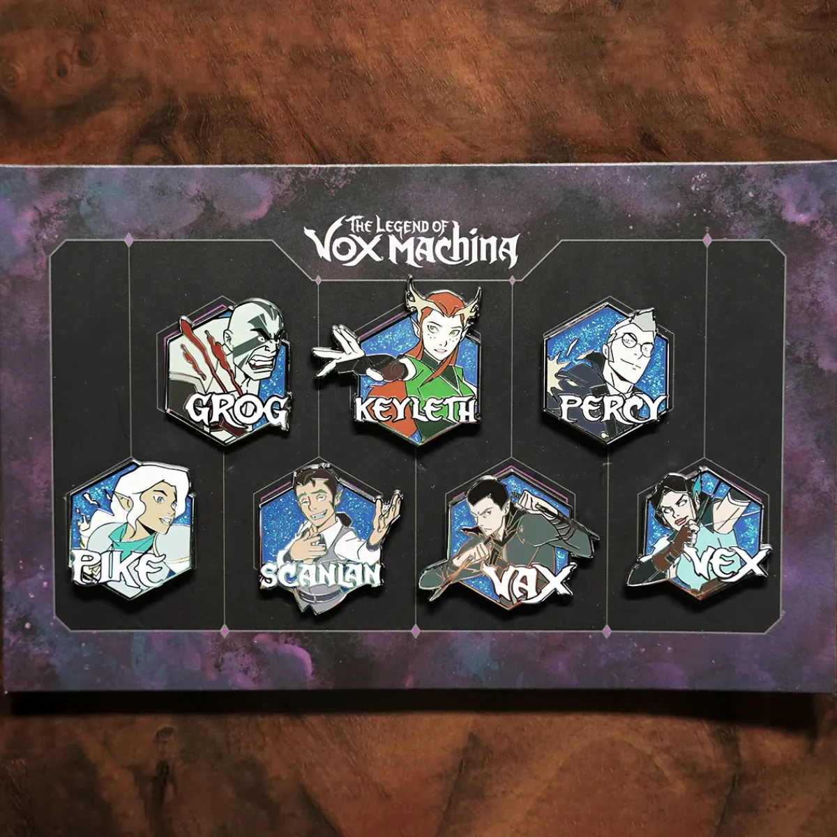 Critical Role The Legend of Vox Machina Pin Set 7-Pack