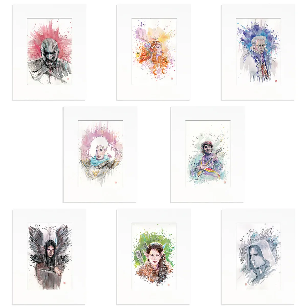 Critical Role Vox Machina Character Art Prints by David Mack