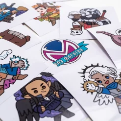 Critical Role Vox Machina Chibi Vinyl Decals Set 10-Pack