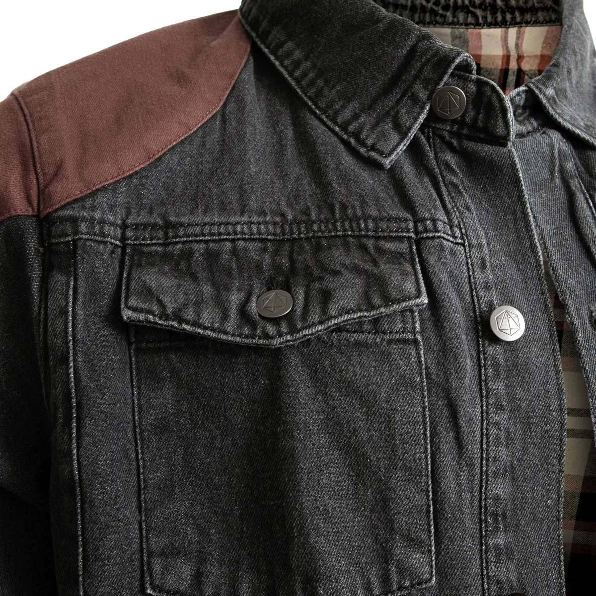Critical Role Vox Machina Collection: Grog Strongjaw Flannel Lined Denim Shirt Jacket