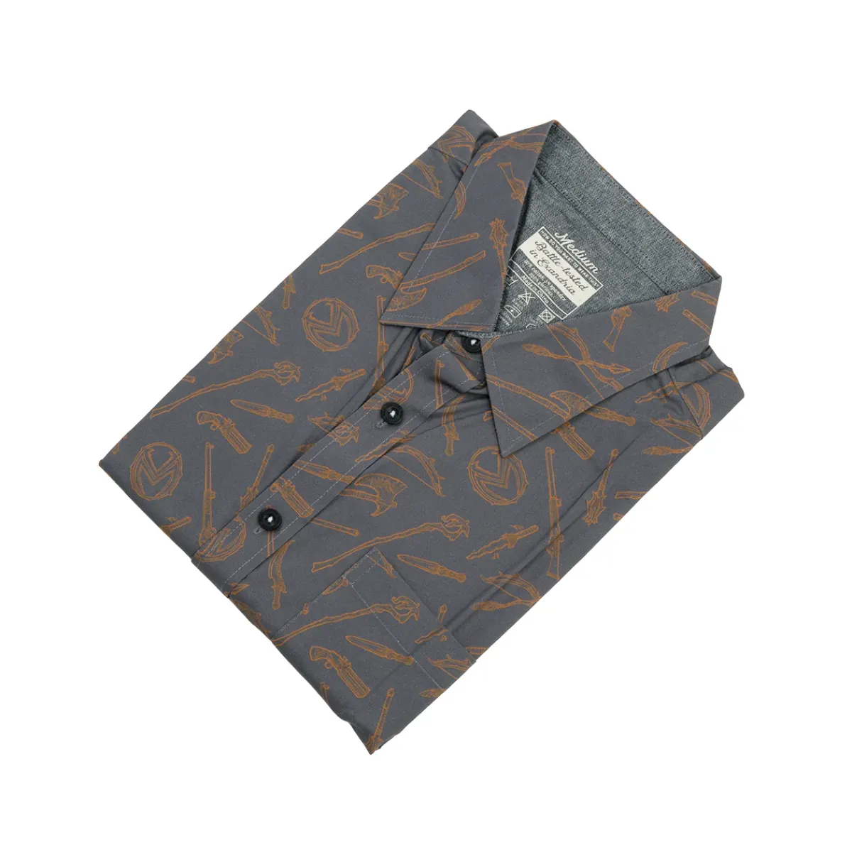 Critical Role Vox Machina Weapons Button Down Short Sleeve Shirt